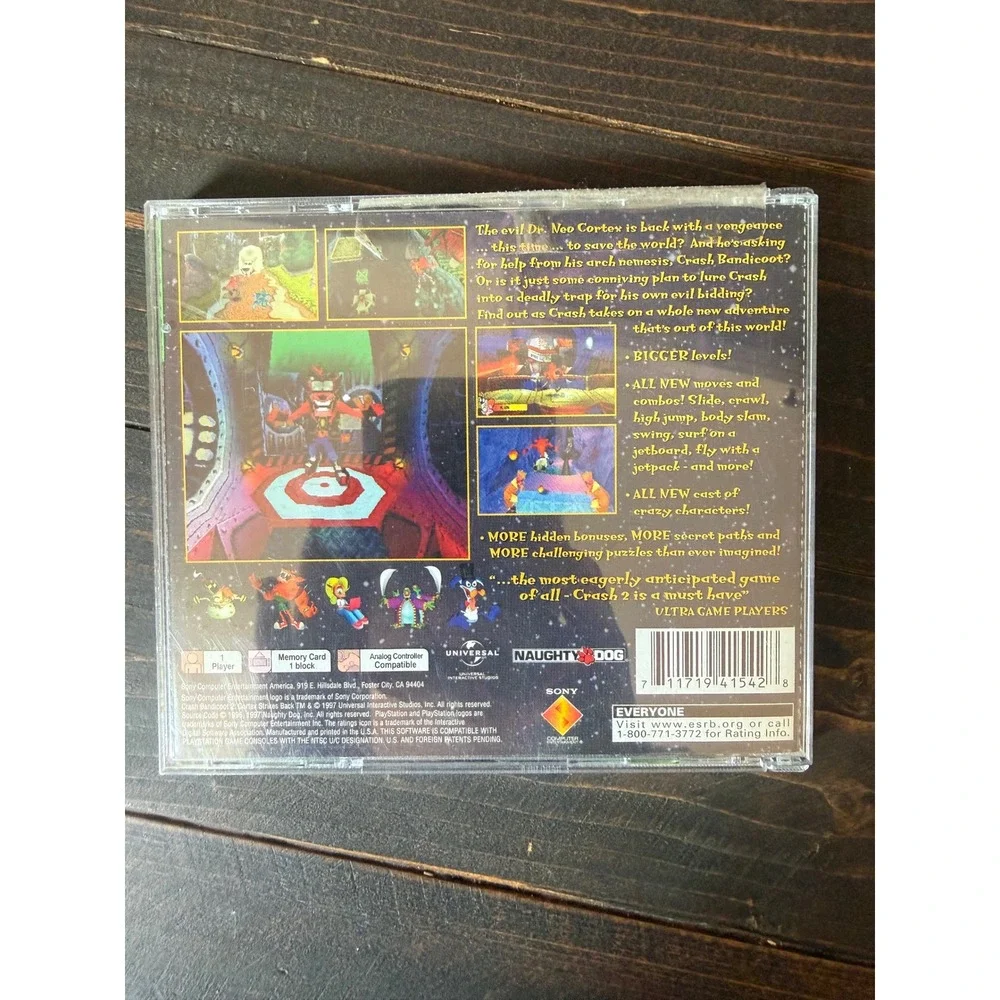 Crash Bandicoot 2 Cortex Strikes Back Sony PlayStation 1 PS1 Greatest Hits
